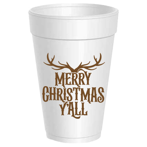 Christmas Y'all 16 oz. Plastic Cups