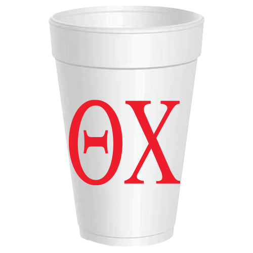 Theta Chi - ΘX - Styrofoam Cups - 25 pack