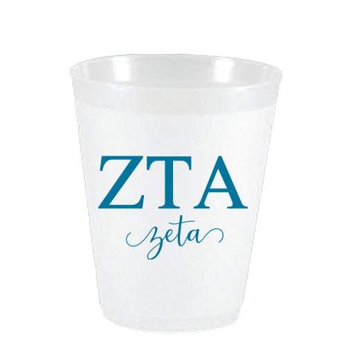 Zeta Tau Alpha -  ZTA - Frost Flex Cups