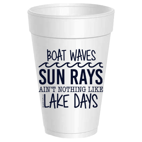 Boat Waves Sun Ray Lake Days - 25 pack – Sassy Cups LLC